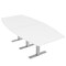 Skutchi Designs 45 in W, 96 in L, 29 in H, Engineered Wood Top, White HAR-BOT-46x93-T-XD09 - alternate 1